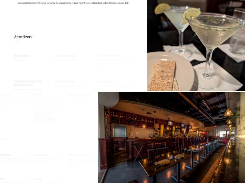 Big Fish Restaurant Menu