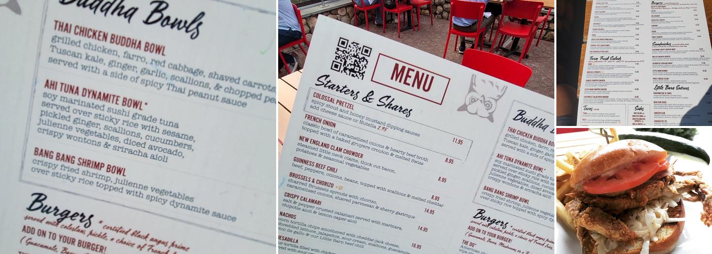 Little Barn Menu