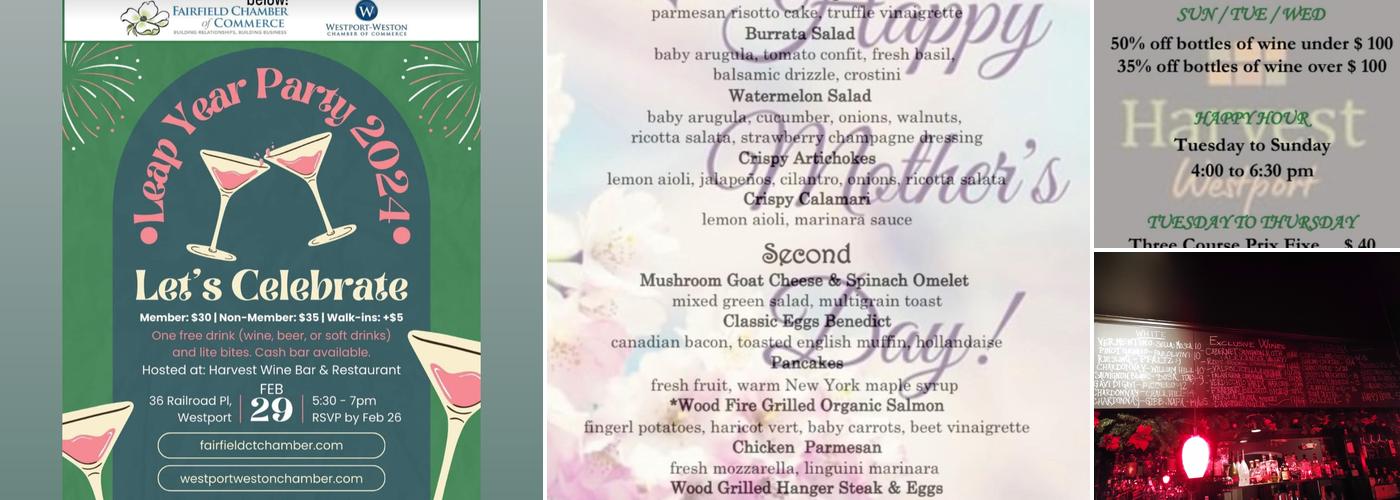 Harvest Wine Bar & Restaurant Menu