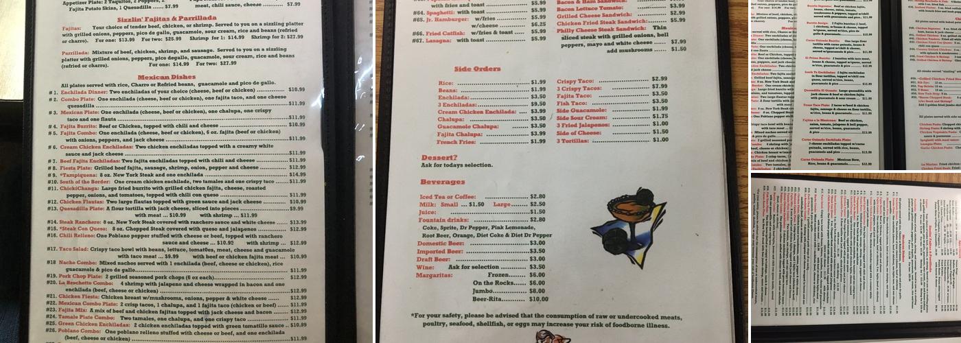 La Marina Menu