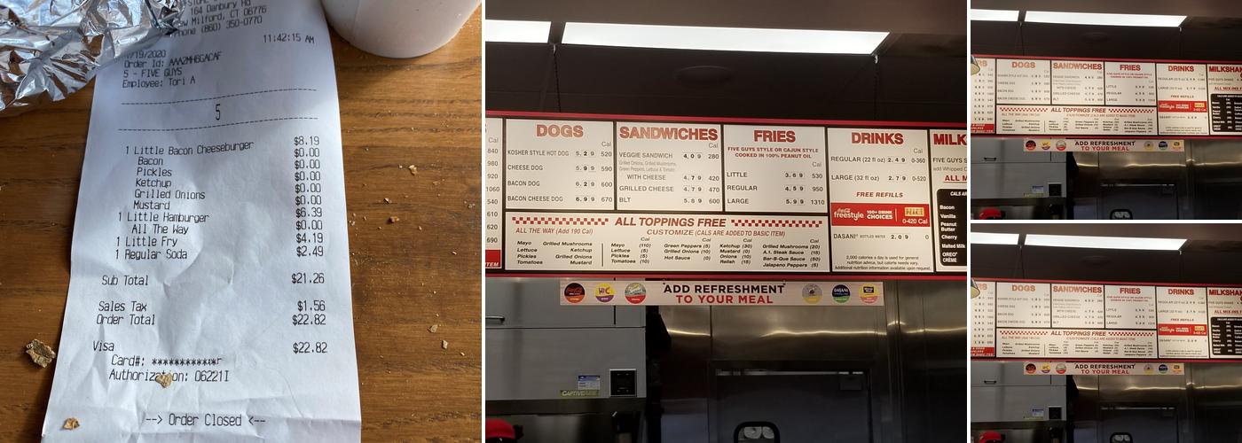 Five Guys Menu
