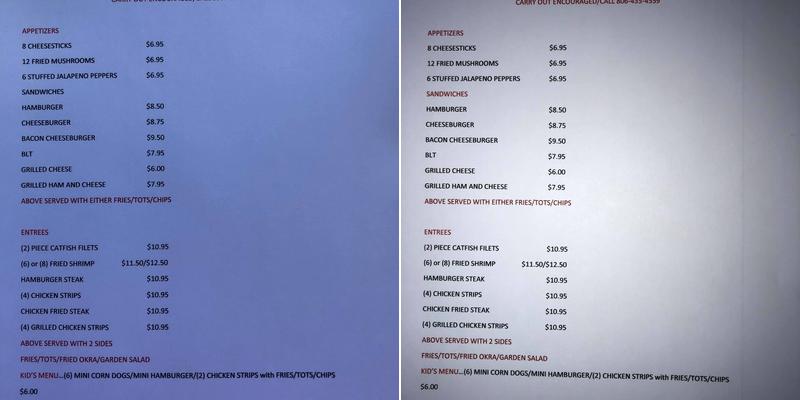 Lobo Cafe at Wolf Creek Menu