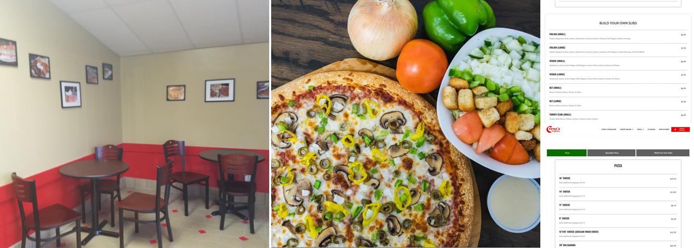 Crenos Pizza Menu