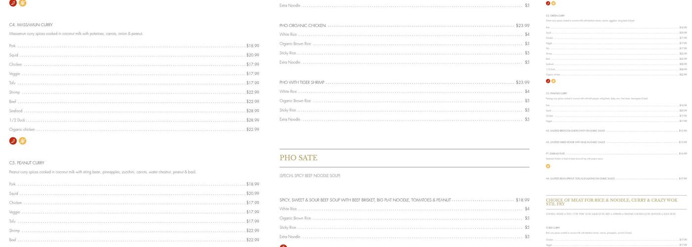 V.Thai Menu