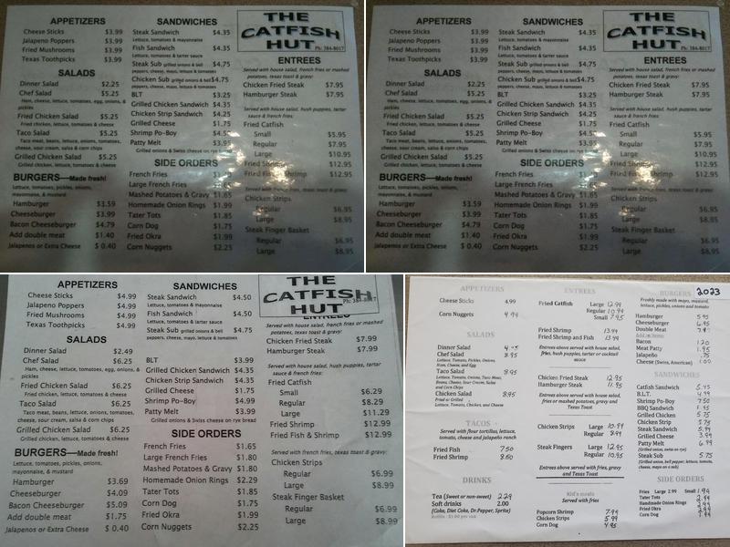 Catfish Hut Menu