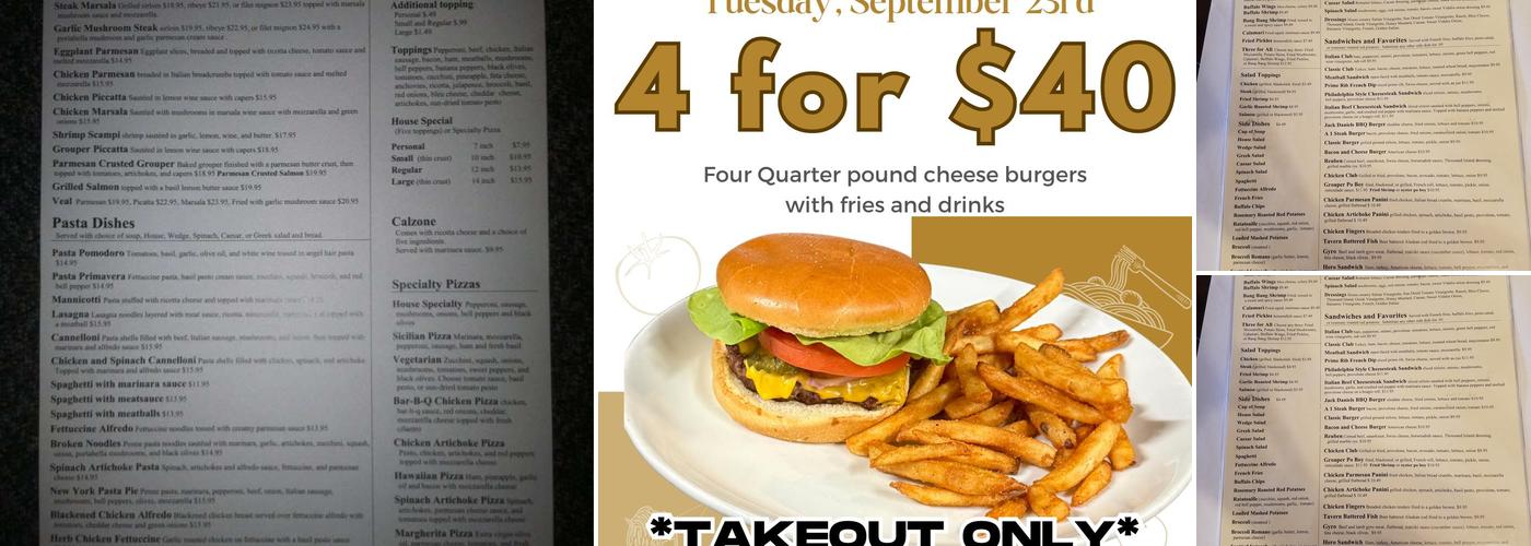 Papa Ron's Pizza & Italian Steakhouse Menu