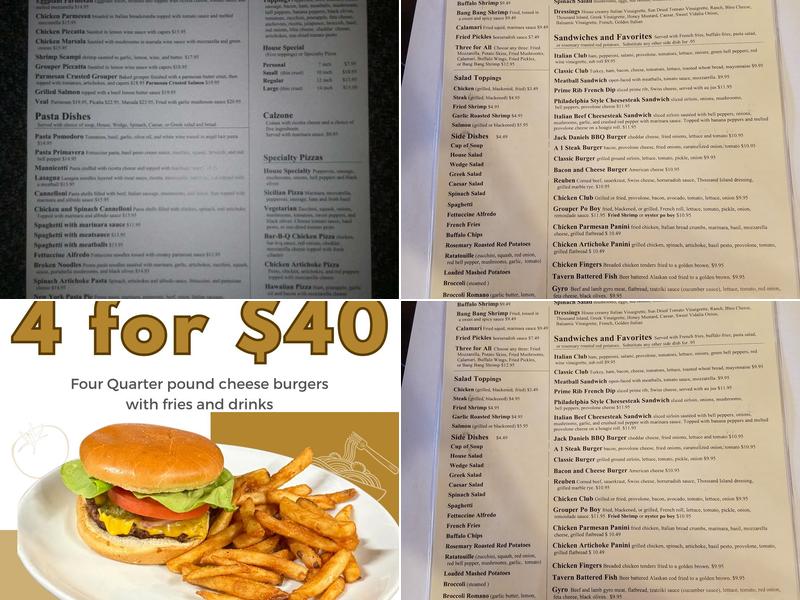 Papa Ron's Pizza & Italian Steakhouse Menu