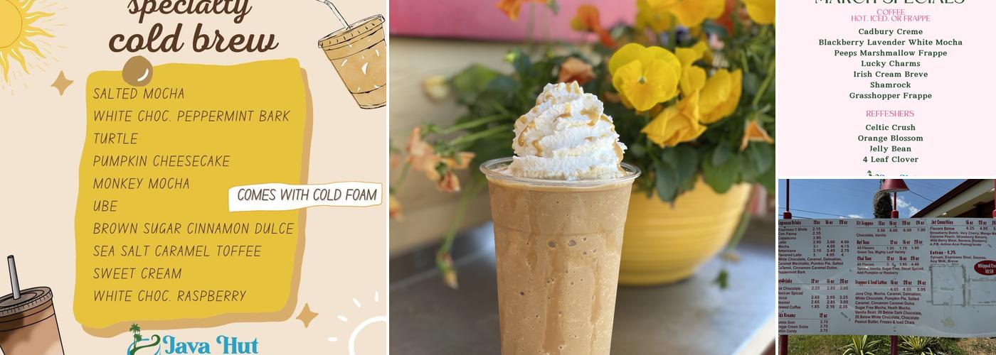 Java Hut Espresso Menu
