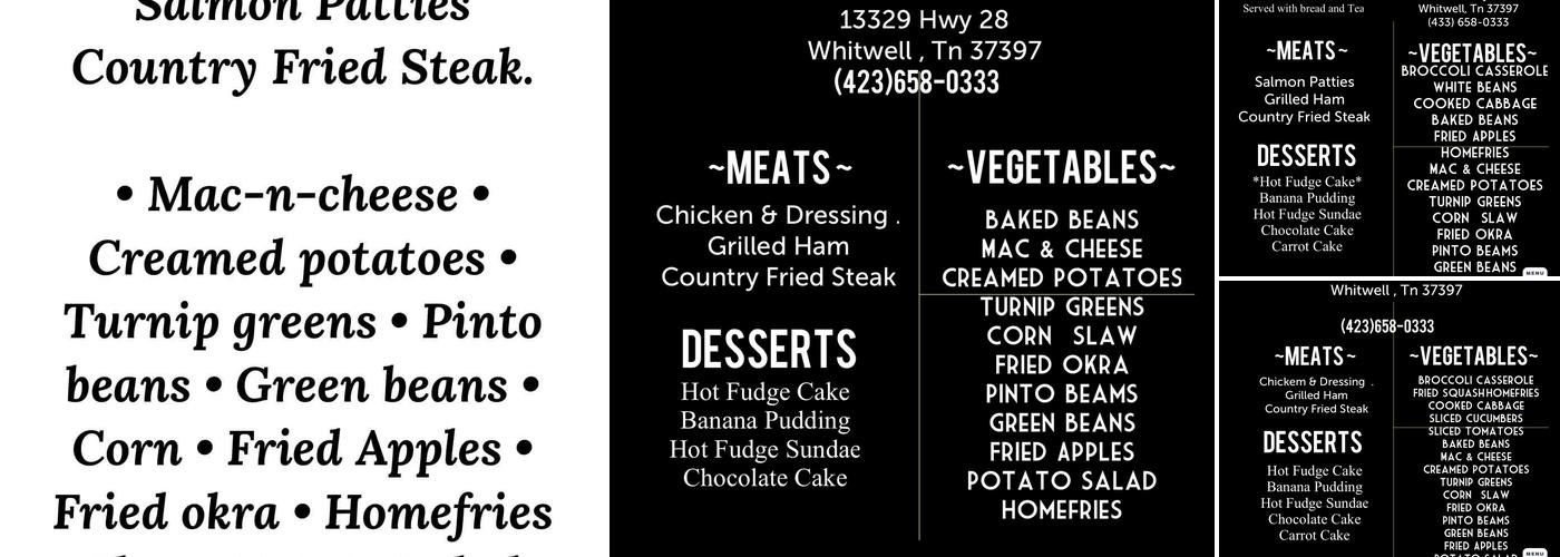 The Chef's Restaurant Menu