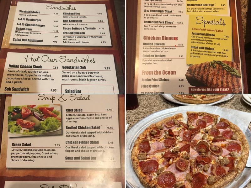 Andy's Pizza Menu