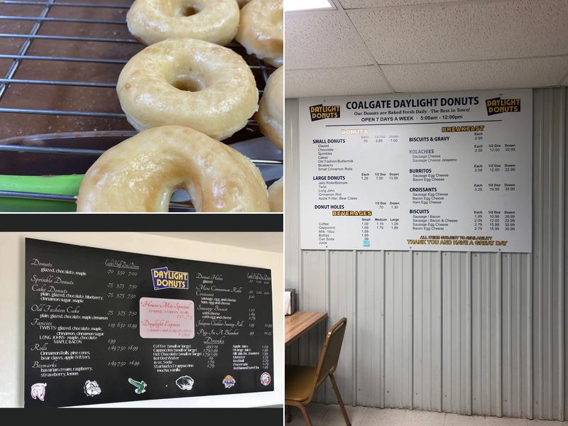 coalgate daylight donuts Menu