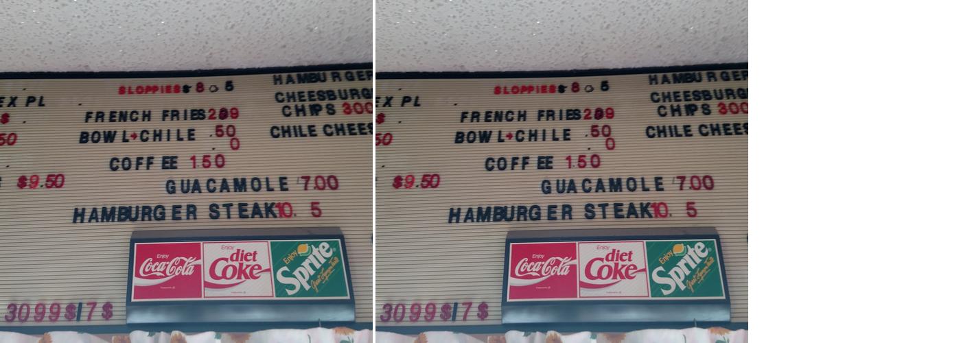 Lala's Cafe Menu
