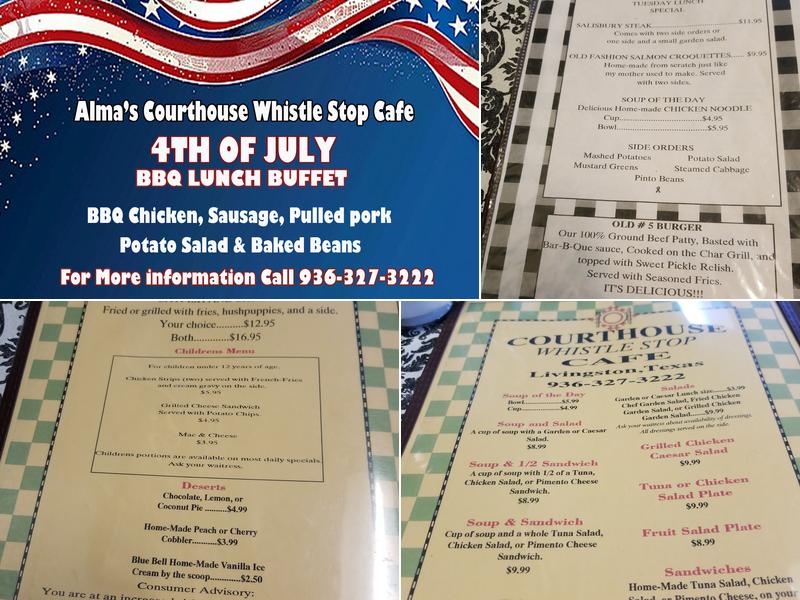 Courthouse Whistle Stop Menu