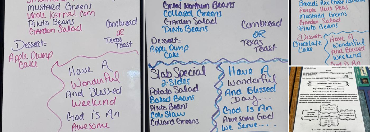 Florida's Kitchen Menu