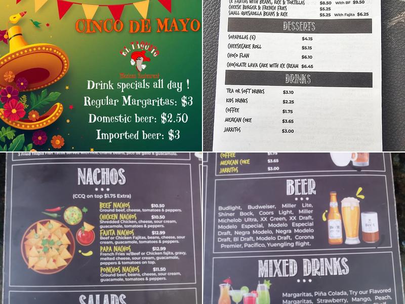 El Taquito Menu
