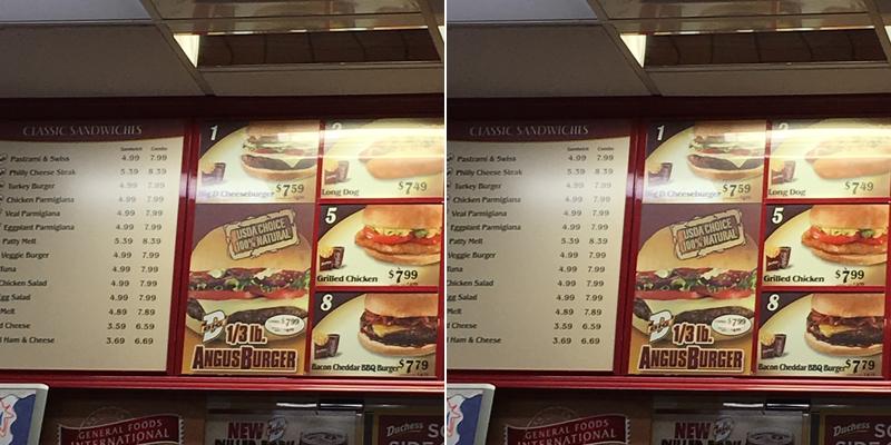 Duchess Menu