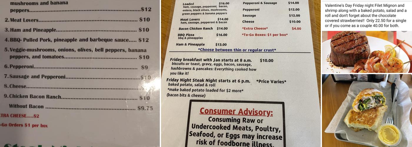 Aj's Bar & Grill Menu