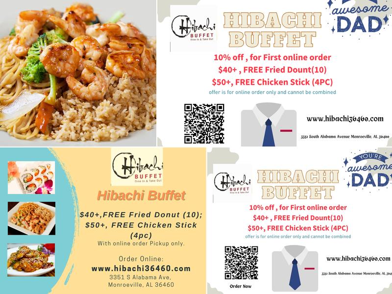 Hibachi Buffet Menu