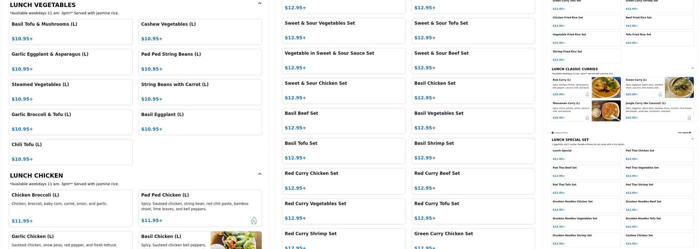 Little Thai Kitchen Menu