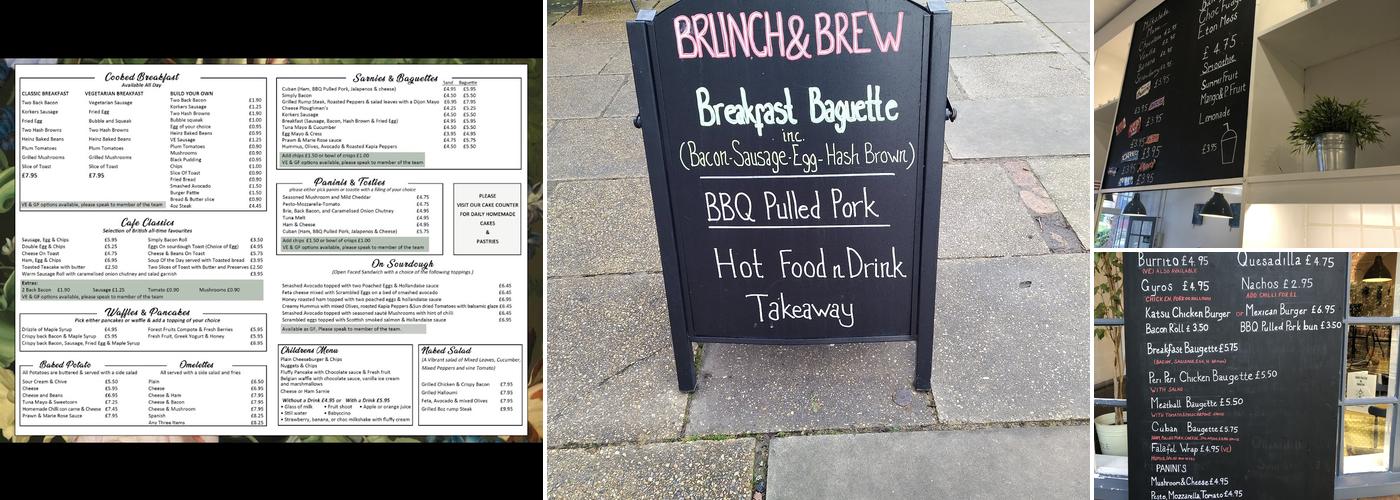 Brunch & Brew Menu