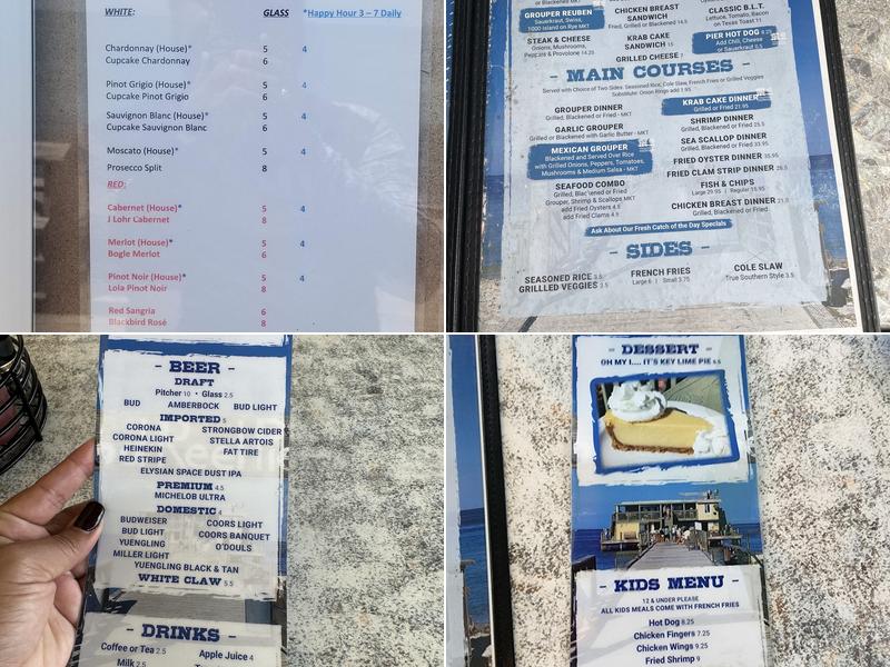 Rod and Reel Pier Menu