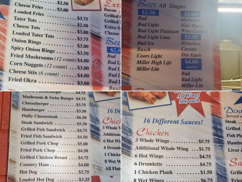 L L's Bar & Grill Menu