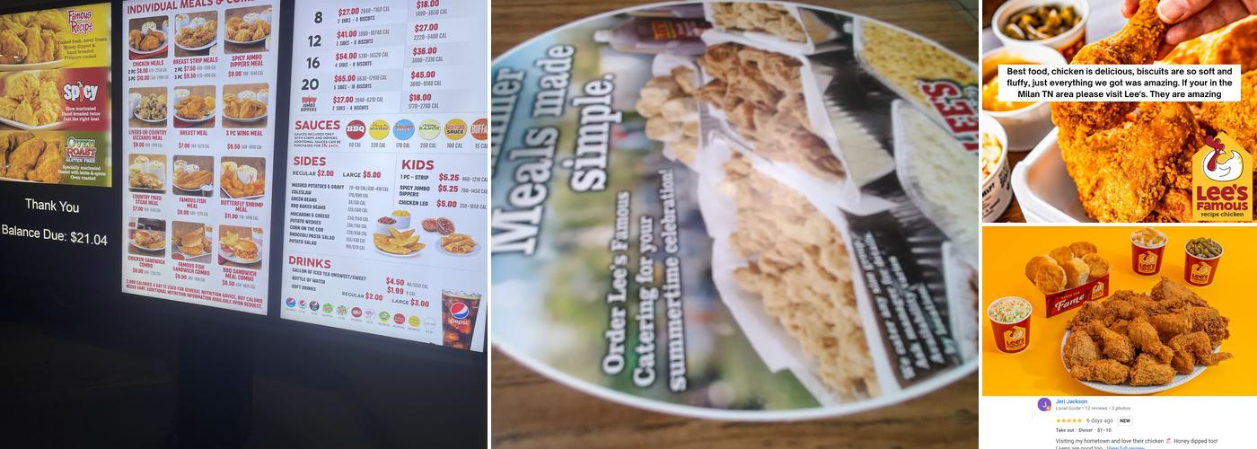 Lee's Famous Recipe Chicken Menu