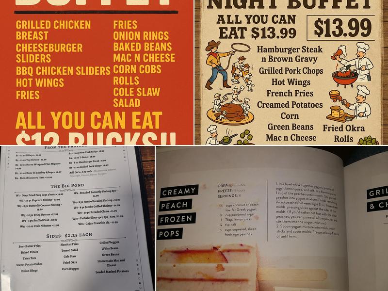 Cowboy Steak House Menu