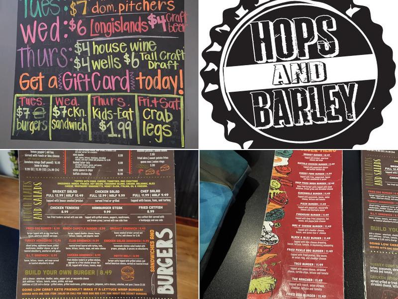 Hops & Barley Menu