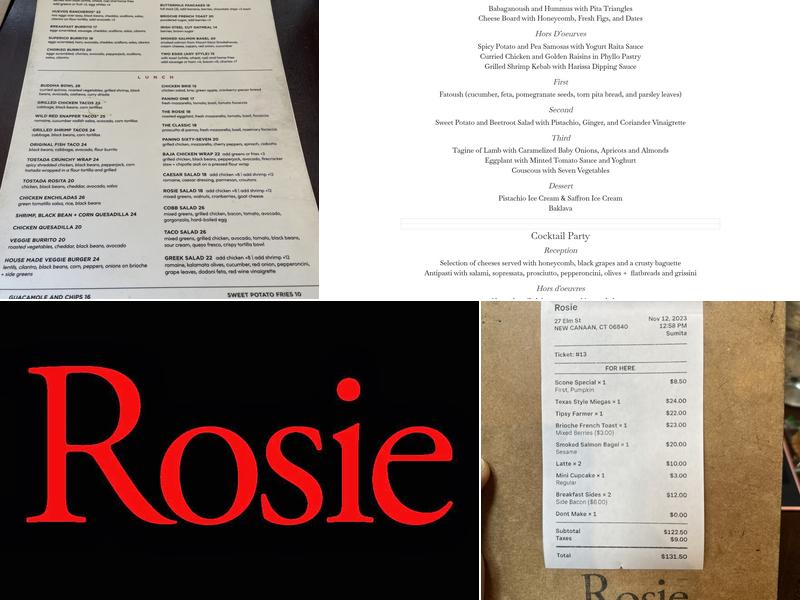 Rosie Menu