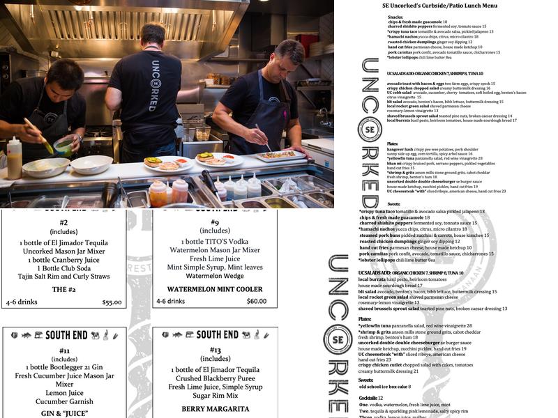 SE Uncorked Menu