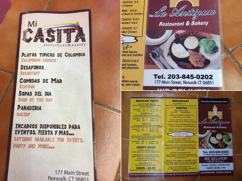 La Antigua Restaurant & Bakery Menu