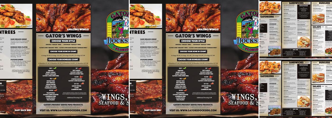 Gator's Dockside Oakleaf Menu