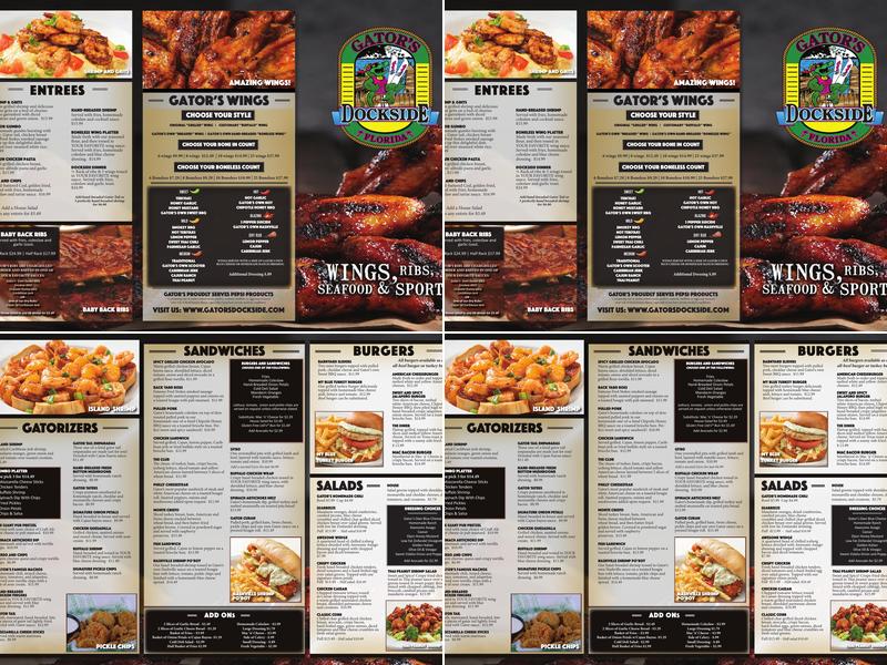 Gator's Dockside Oakleaf Menu