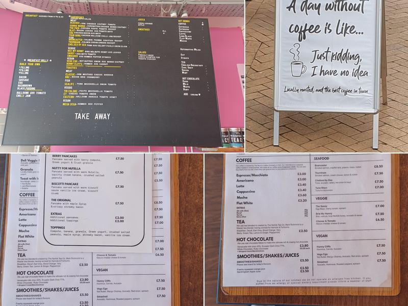 The Norfolk Deli Cafe Menu