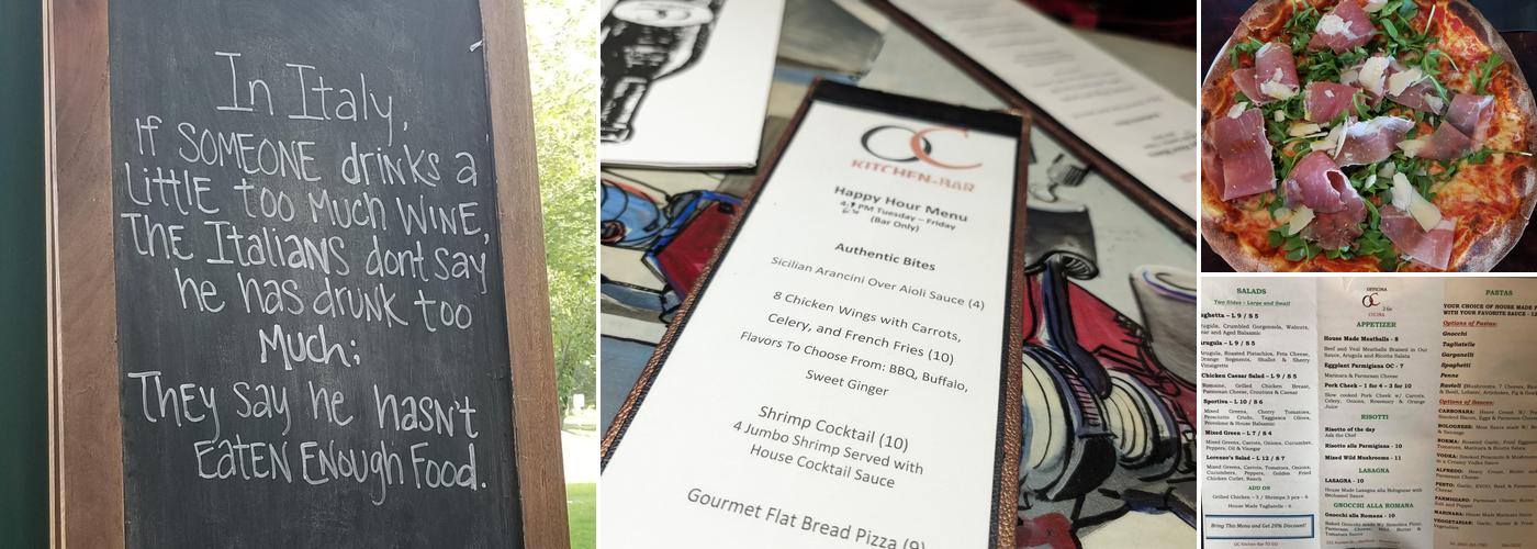 OC Kitchen-Bar Menu