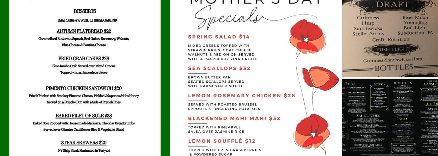 The Lansdowne Irish Pub & Music House Menu