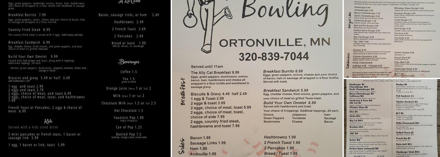 Ally Cat Menu