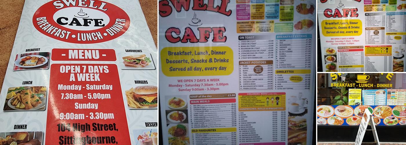 Swell Cafe. Menu