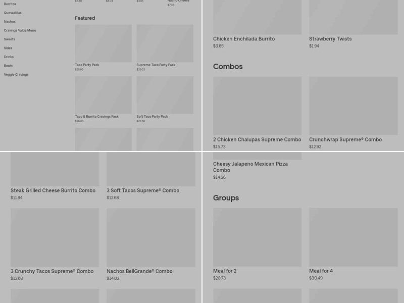 Taco Bell Menu