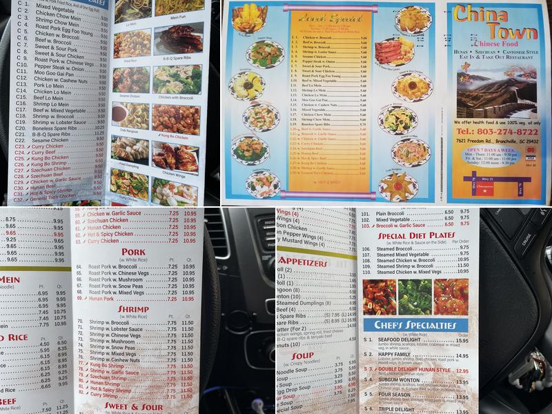China Town Menu