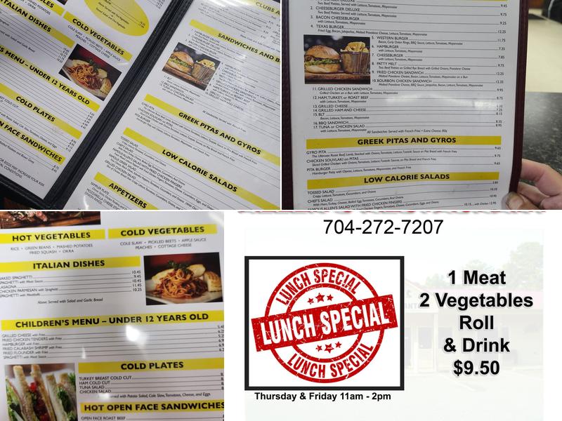 Allen's Restaurant Menu