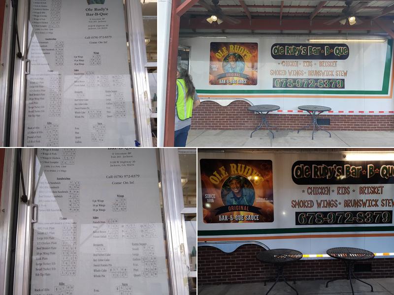 OLE RUDY'S BAR-B-QUE Menu