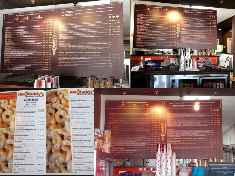 Macdaddy's Menu
