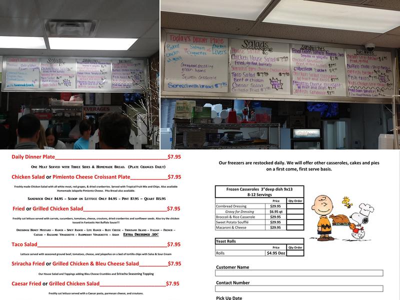 Dinners Ready By Chad Menu