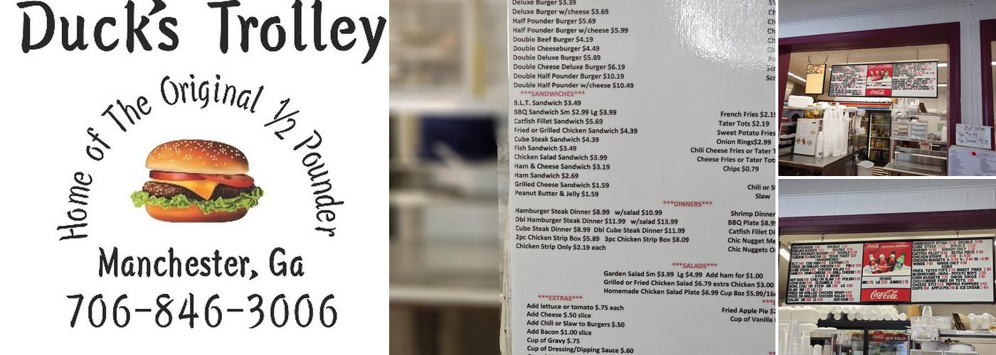 Duck’s Trolley Menu