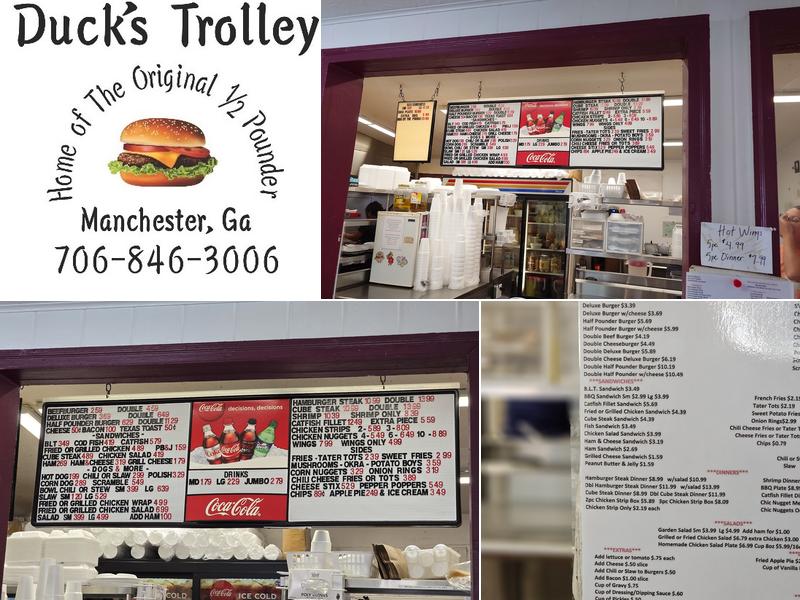 Duck’s Trolley Menu