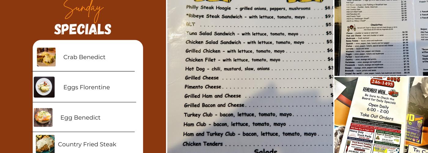 Sizzlin' Steak or Eggs Menu