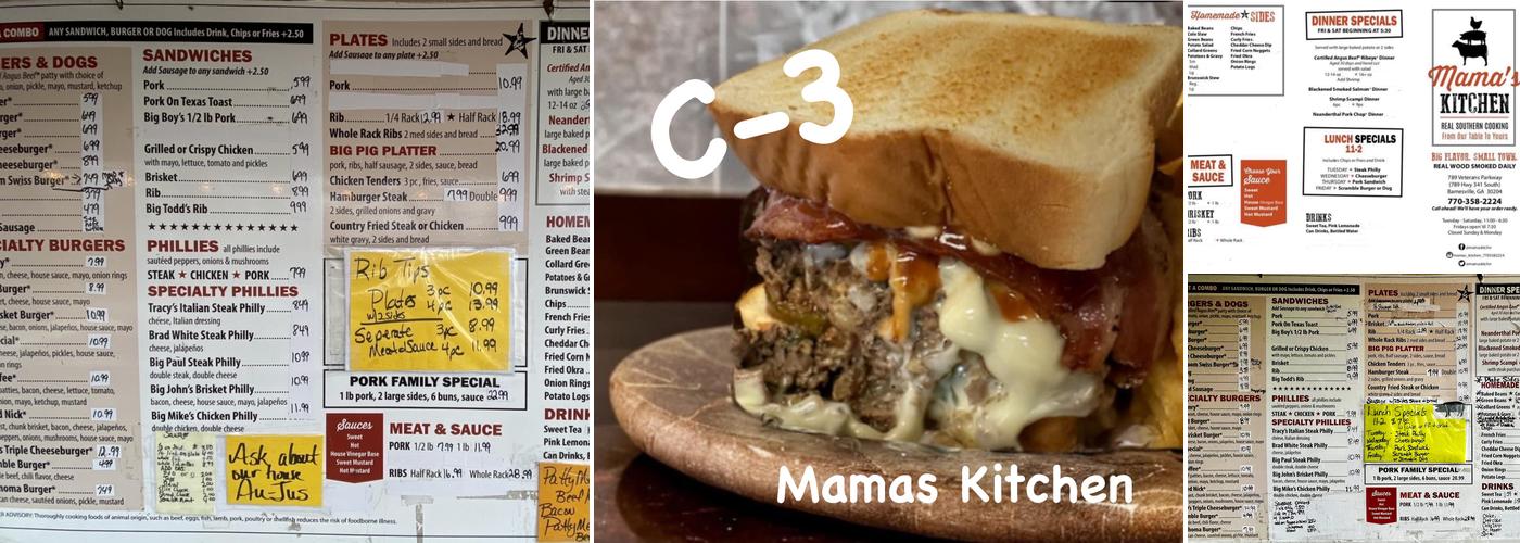 Mama's Kitchen Menu
