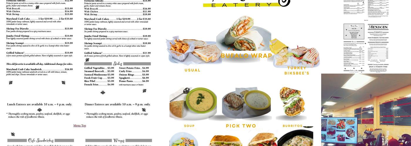 Biksbee’s Eatery Menu